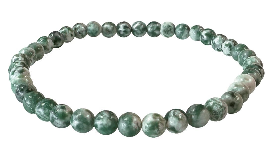 Bracelet jade verte perles 4mm