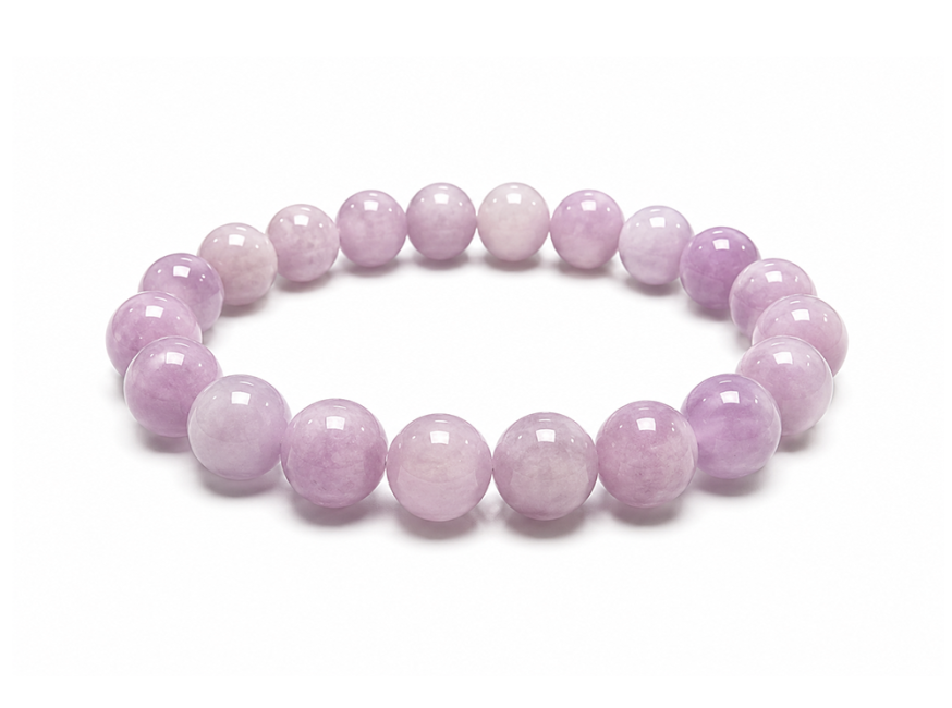 Bracelet Kunzite A+ Perles 10-11 mm