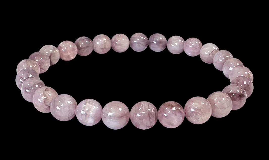 Bracelet Kunzite AB perles 5.5-6.5mm
