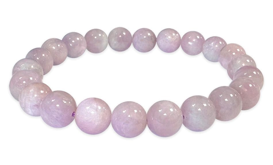 Bracelet Kunzite A perles 8mm