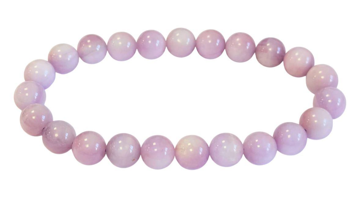 Bracelet Kunzite A+ perles 7.5-8.5mm