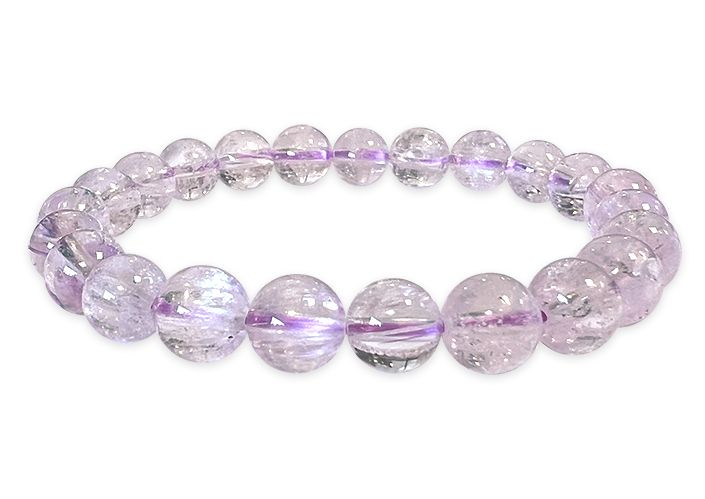 Bracelet Kunzite AAAA perles 7.5-8.5mm