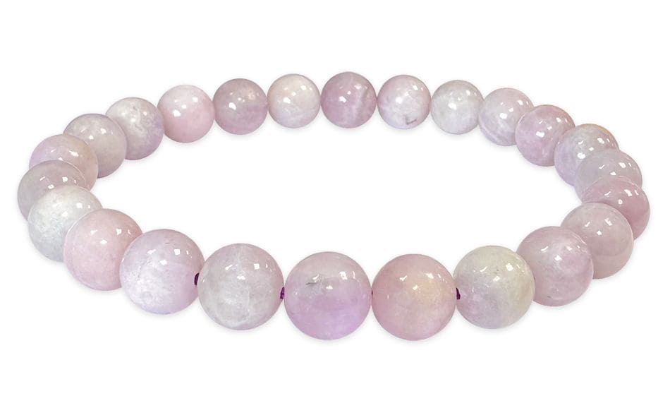 Bracelet Kunzite AB perles 8mm