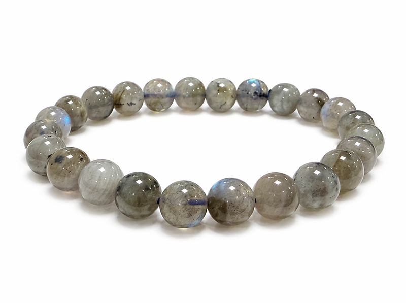 Bracelet Labradorite AA perles 8-9mm