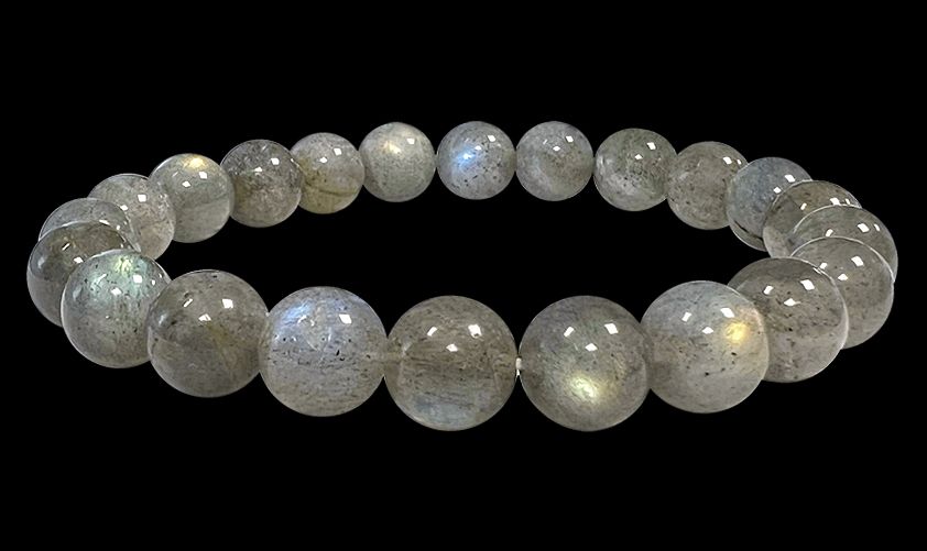 Bracelet Labradorite AA perles 7.5-8.5mm
