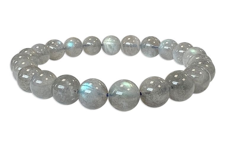 Bracelet Labradorite Norvège AA perles 8-9mm