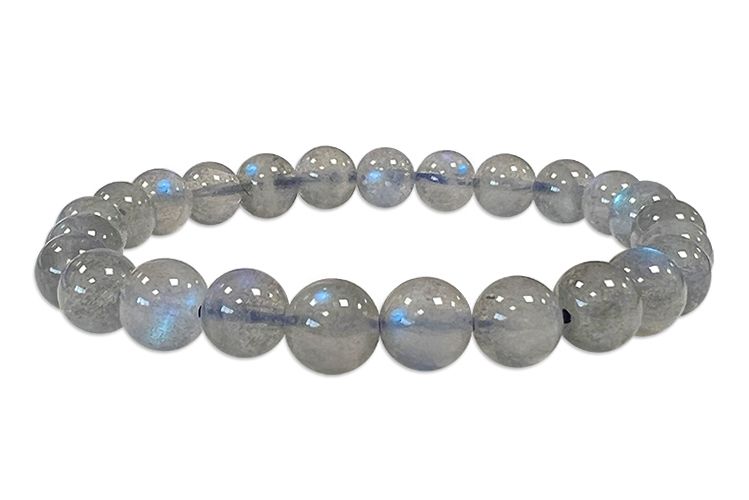 Bracelet Labradorite Norvège AAA perles 7.5-8.5mm