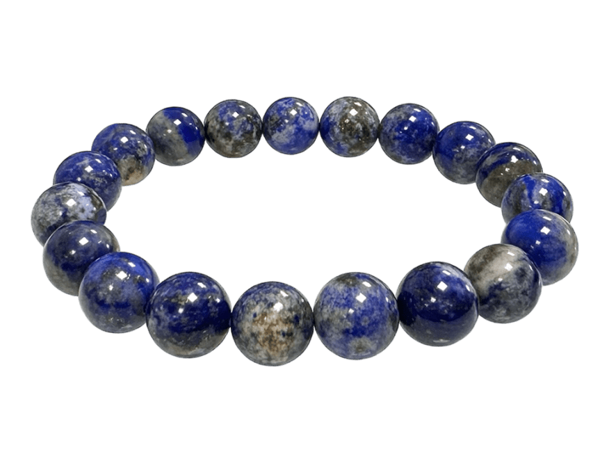 Bracelet Lapis Lazuli perles 10mm