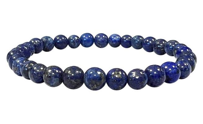 Armband Lapislazuli AA-Perlen 6-7 mm