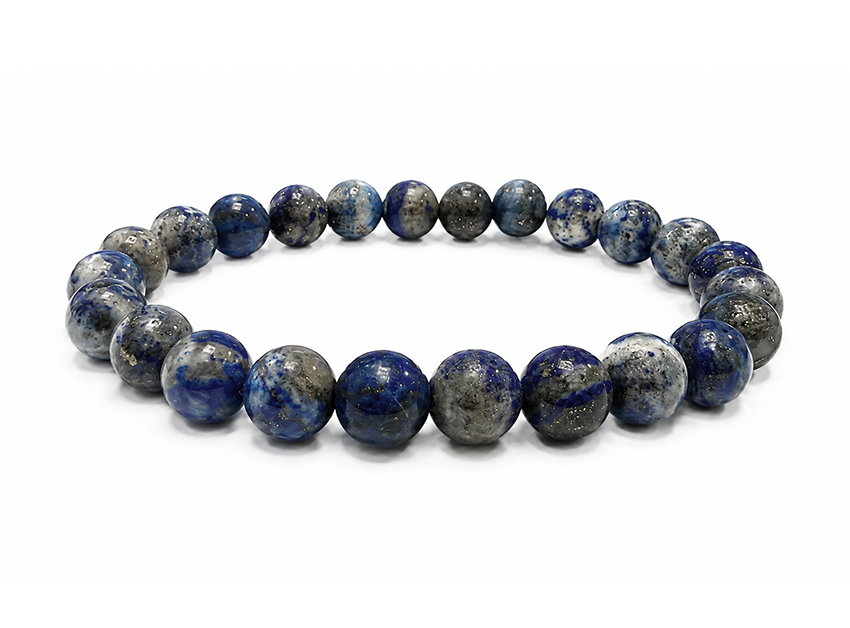 Bracelet Lapis Lazuli AB perles 8-9mm