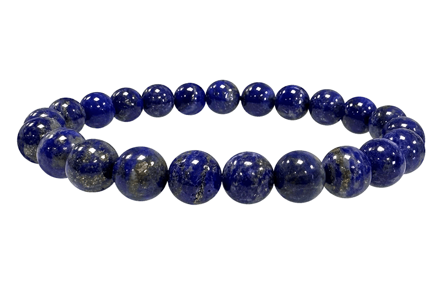Bracelet Lapis Lazuli AA perles 8-9mm chez Arabesk
