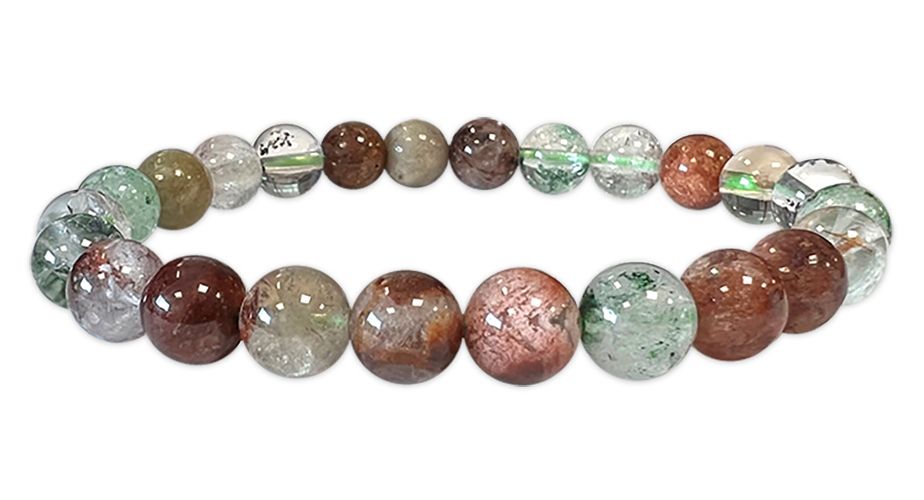 Lodolite Multicolore perles A 8mm