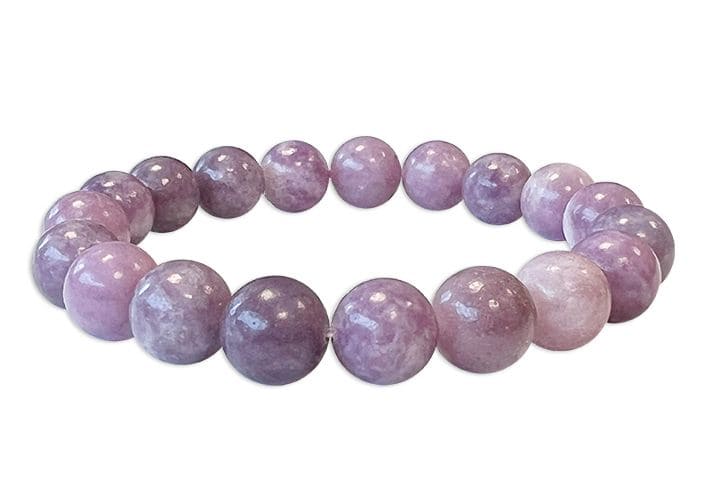 Bracelet Lepidolite A perles 10mm