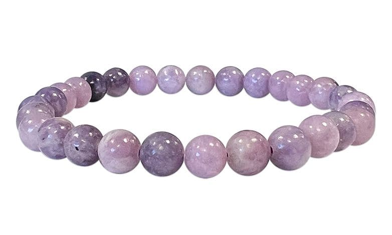 Bracelet Lepidolite A perles 6mm