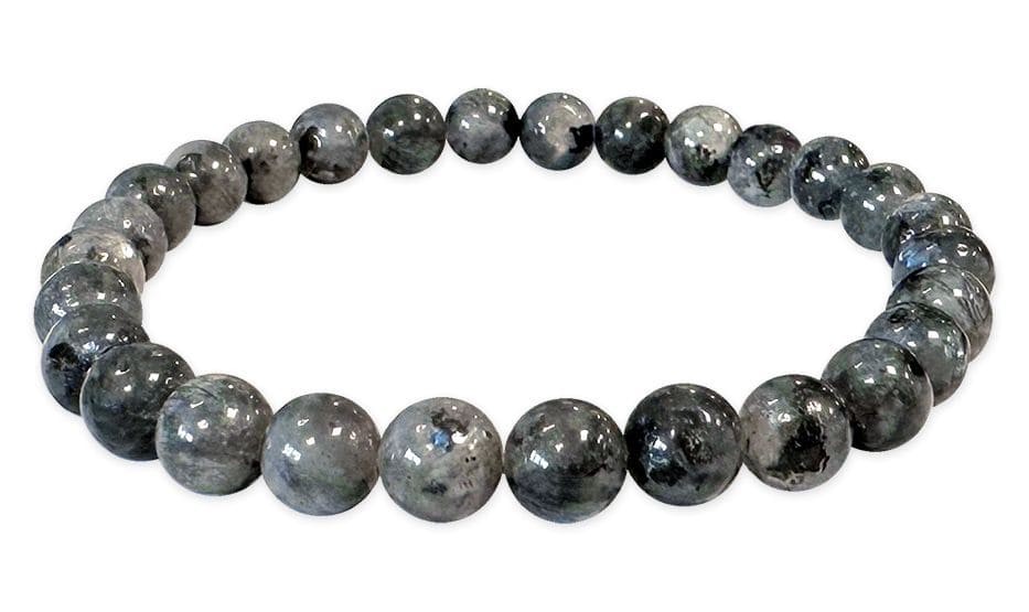 Bracelet Larvikite perles 6mm