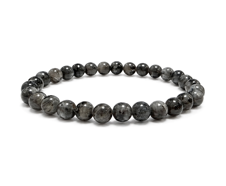 Bracelet Larvikite A Perles 6-7mm