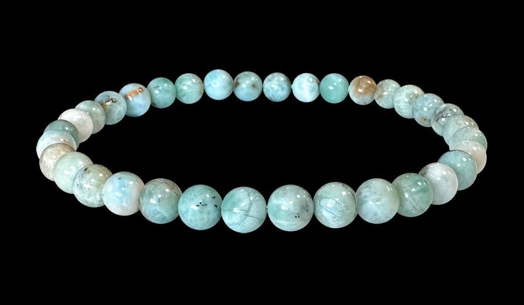 Bracelet Larimar AA perles 5-6mm