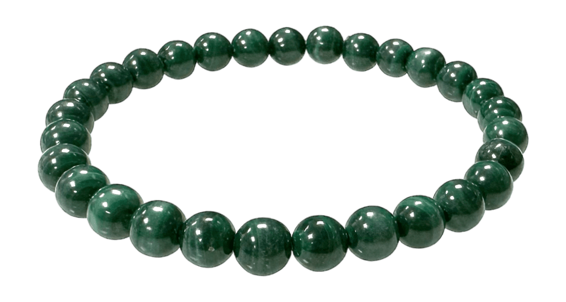 Bracelet Malachite Foncée AA perles 6.5-7.5mm