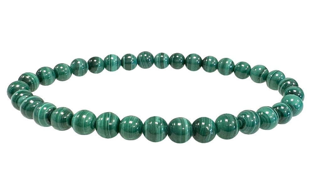 Bracelet Malachite Claire AAA perles 5-6mm