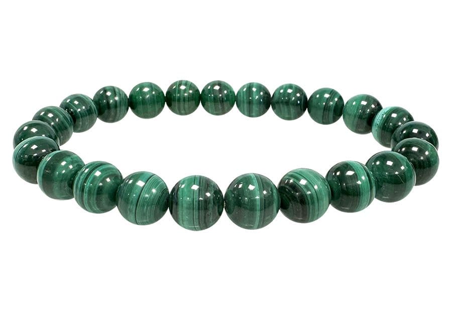 Bracelet Malachite Claire AAA perles 8-9mm