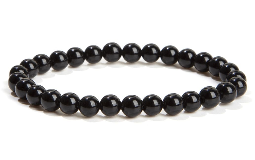 Bracelet perles Obsidienne noire A 6mm chez Arabesk