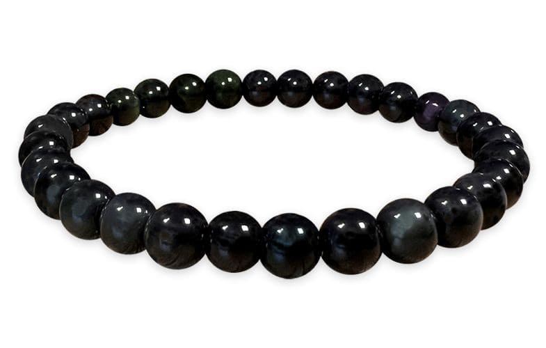 Bracelet perles Obsidienne Œil Céleste A 6mm