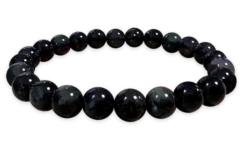 Bracelet perles Obsidienne Œil Céleste Rainbow A 8mm