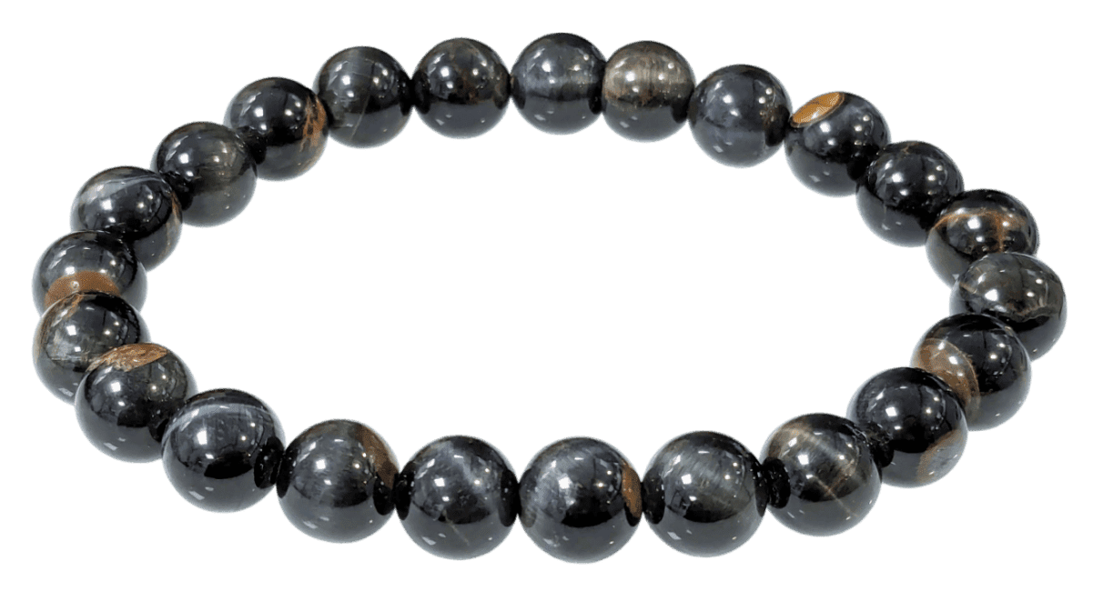 Bracelet Œil de Faucon A+  perles 8mm