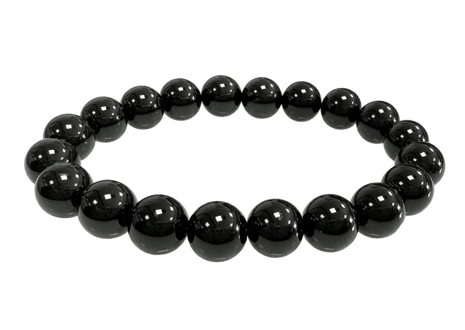 Bracelet Onyx A perles 10mm