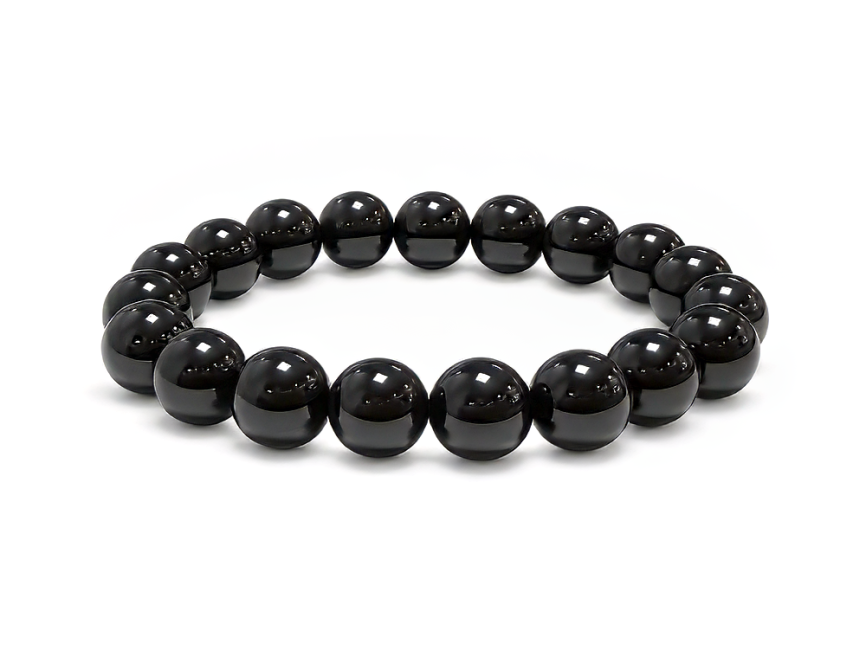 Bracelet Onyx A perles 10mm chez Arabesk