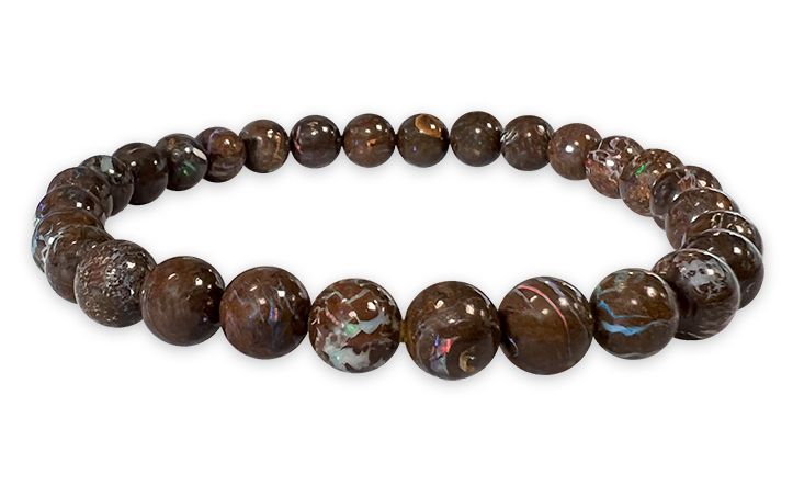 Bracelet  Opale Boulder AA perles 5-6mm