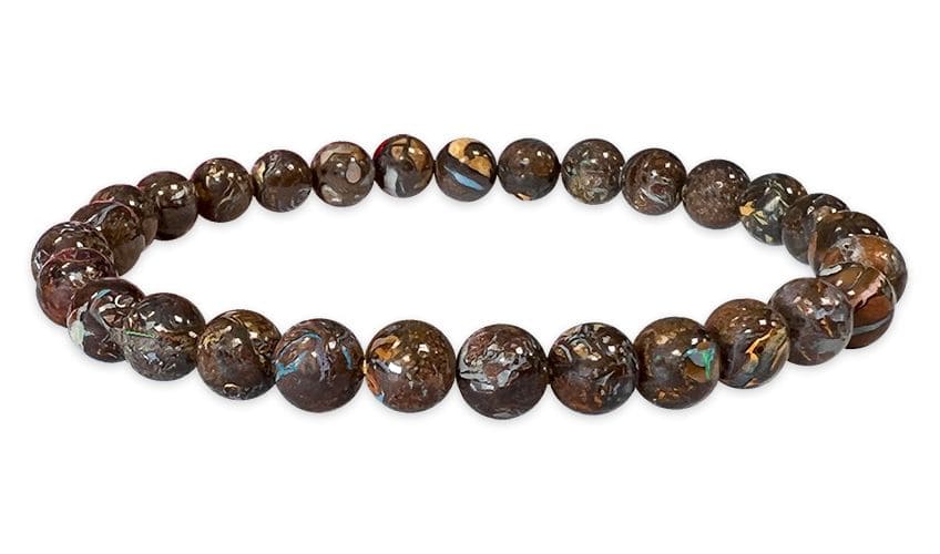 Bracelet  Opale Boulder AAA perles 5-6mm