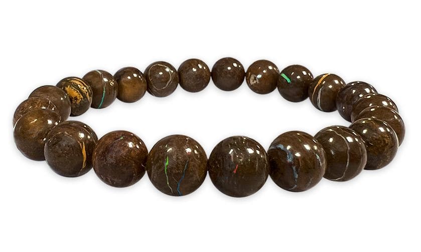 Bracelet  Opale Boulder AA perles 7-8mm