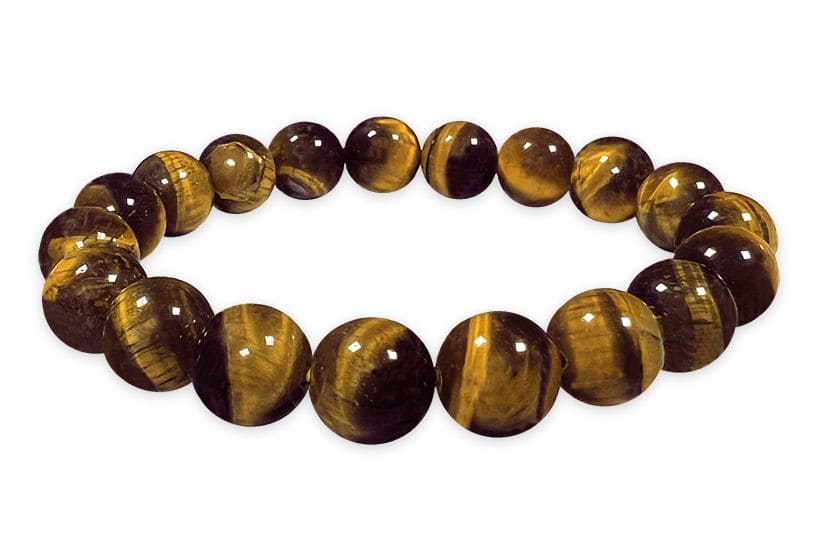 Bracelet oeil de tigre A perles 10mm chez Arabesk