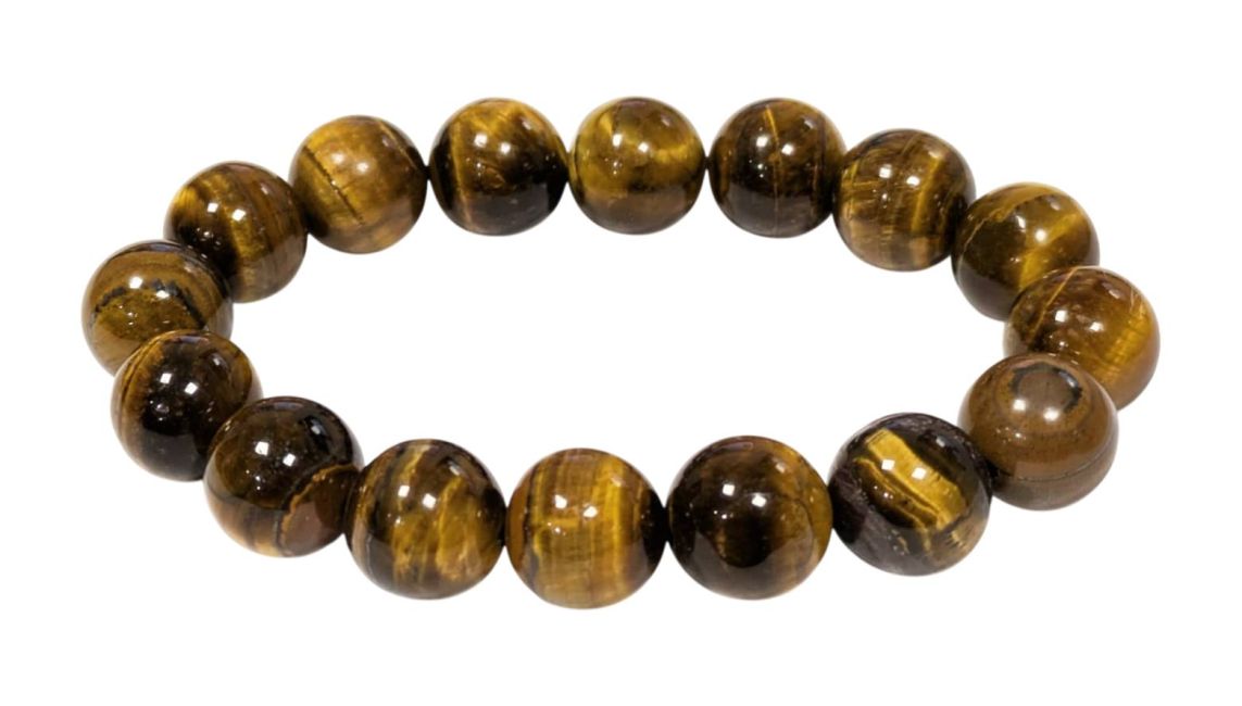 Bracelet Oeil de Tigre A perles 12mm chez Arabesk