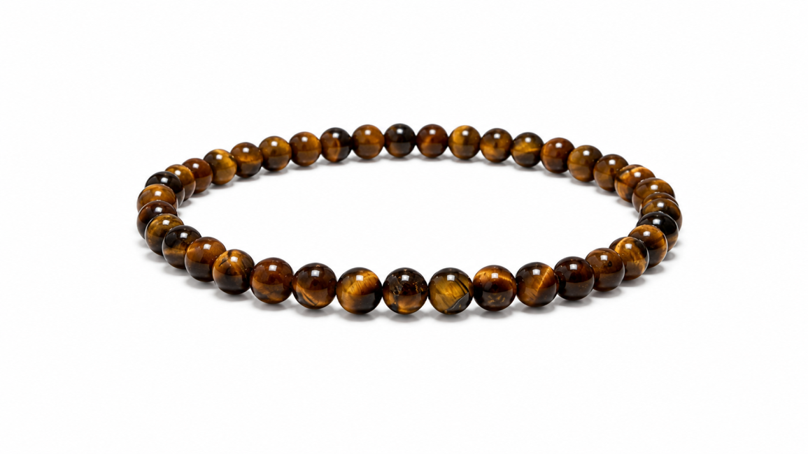 Bracelet en Oeil de Tigre A Perles 4 mm chez Arabesk