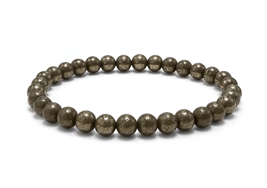 Bracelet Pyrite A perles 6mm