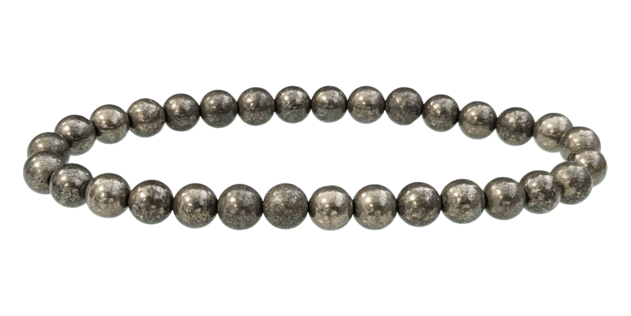 Bracelet Pyrite A perles 6mm chez Arabesk