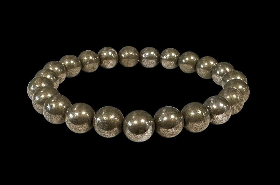 Bracelet Pyrite A perles 8mm chez Arabesk|fr