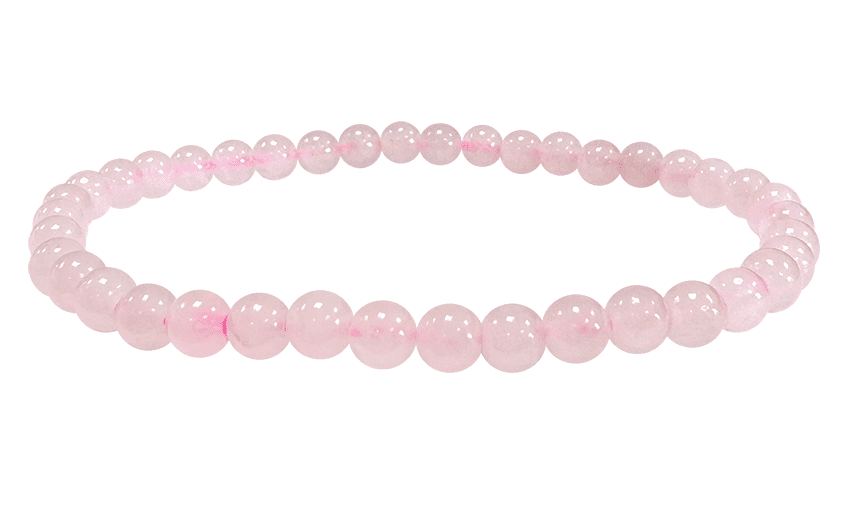 Bracelet quartz rose perles 4-5mm chez Arabesk