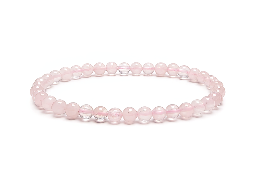 Bracelet Quartz Rose A Perles 4-5 mm chez Arabesk