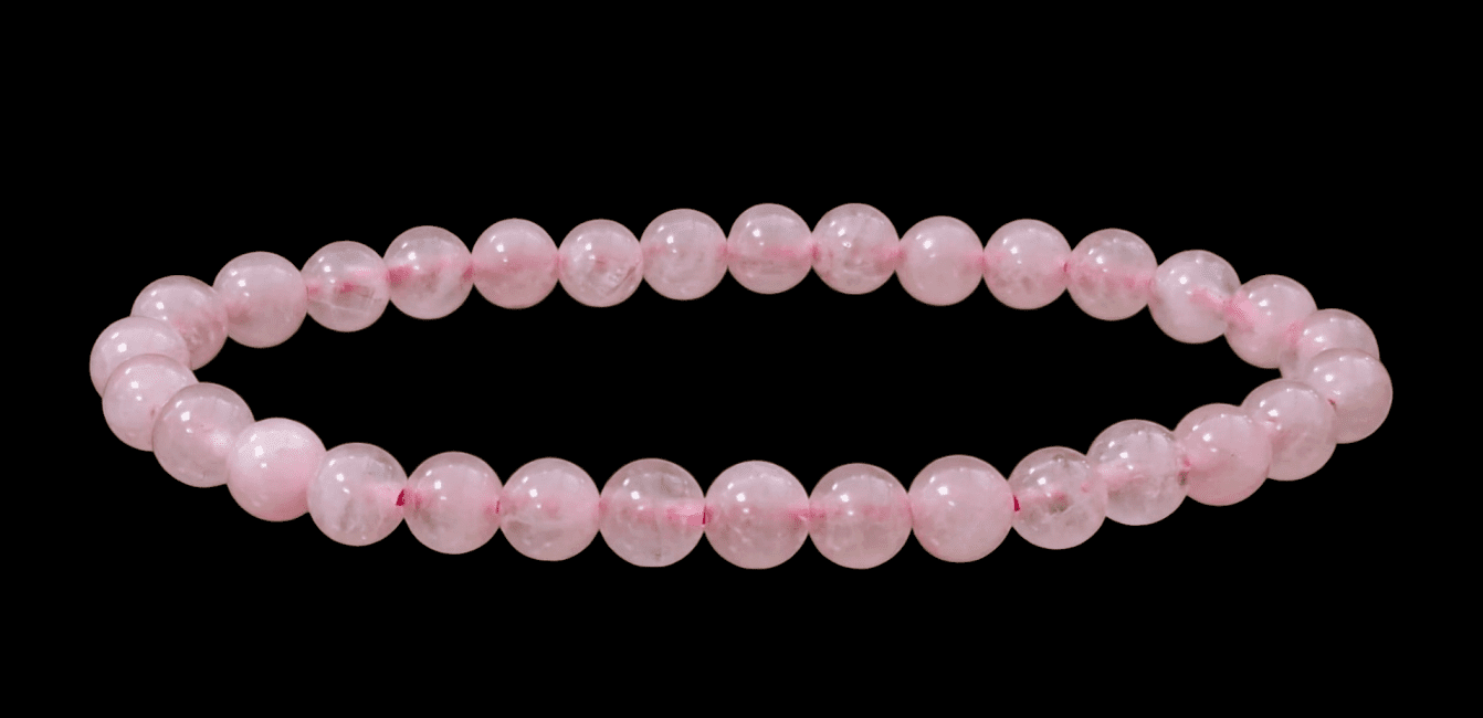 Bracelet Quartz Rose A perles 6mm chez Arabesk