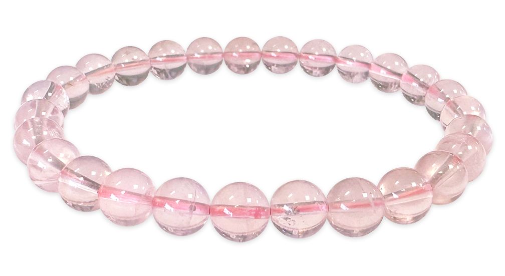 Bracelet Quartz rose AA perles 6-7mm