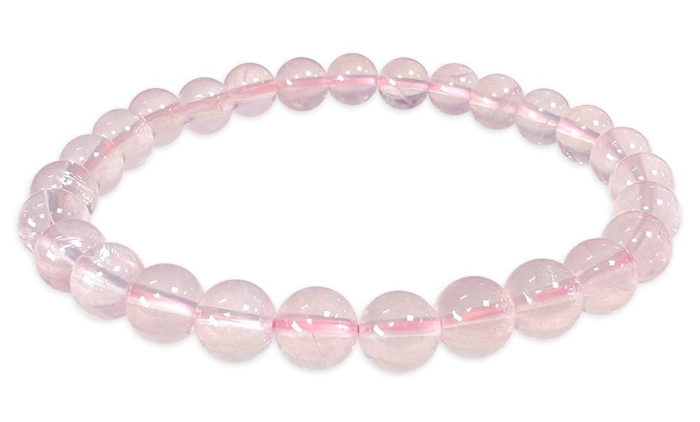 Bracelet Quartz rose AAA perles 6-7mm