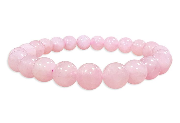 Bracelet Quartz Rose perles 8mm chez Arabesk