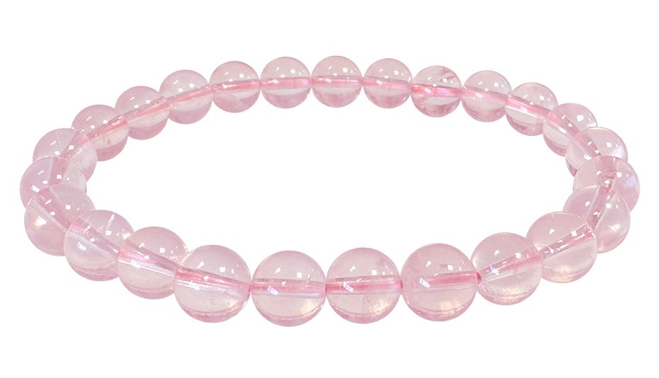 Bracelet Quartz Rose AA perles 7.5-8.5mm