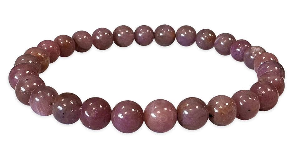 Bracelet Rubis perles 5.5-6.5mm