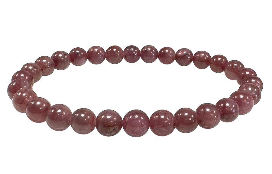 Rubinarmband AA-Perlen 6-7 mm