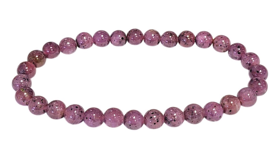 Bracelet Rubis A+ perles 6mm
