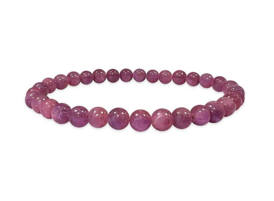 Bracelet Rubis AAAA perles 6mm chez Arabesk|fr